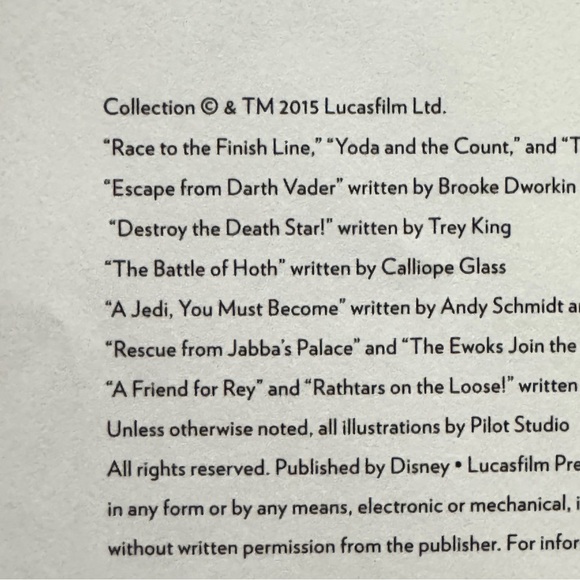 Star Wars 5-Minute Stories Hardcover Book First Edition 2015 Kids Illustrated - Picture 12 of 16